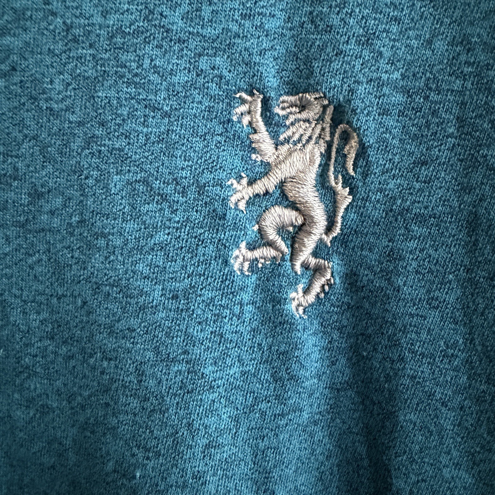 Lions Crest English Laundry Blue Embroidered Short Sleeve Tee Men’s Size 3XL gallery