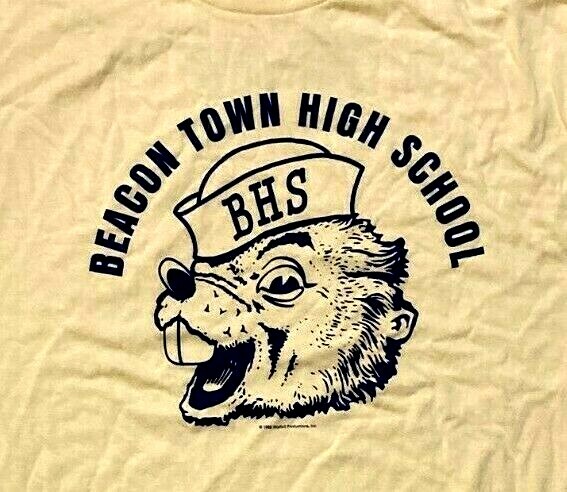Teen Wolf T-Shirt Beacon Town High School Beavers Retro 80's Tee Micheal J Fox gallery