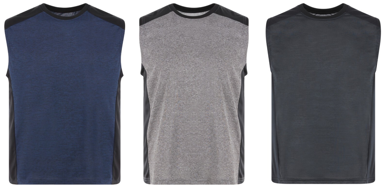 Mens Sleeveless Muscle Tee Performance Solid Blank Tank T Shirt Summer Gym Top gallery