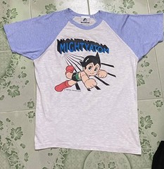 Vintage 90s Astro Boy Mighty Atom Shirt Bandai Tezuka Anime Raglan Baseball Tee