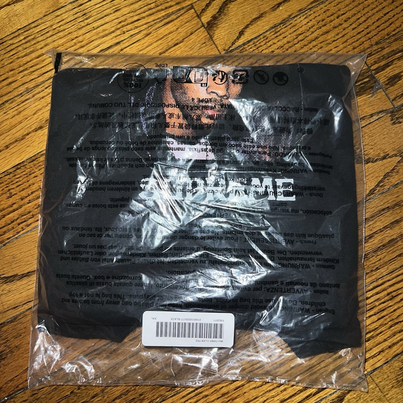 In-Hand Supreme Wu Tang Clan Rza Tee Black Size: XXL gallery