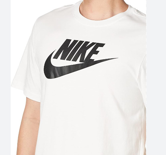 Nike Men's NSW Sportswear Icon Futura T Shirts White AR5004-101 i gallery