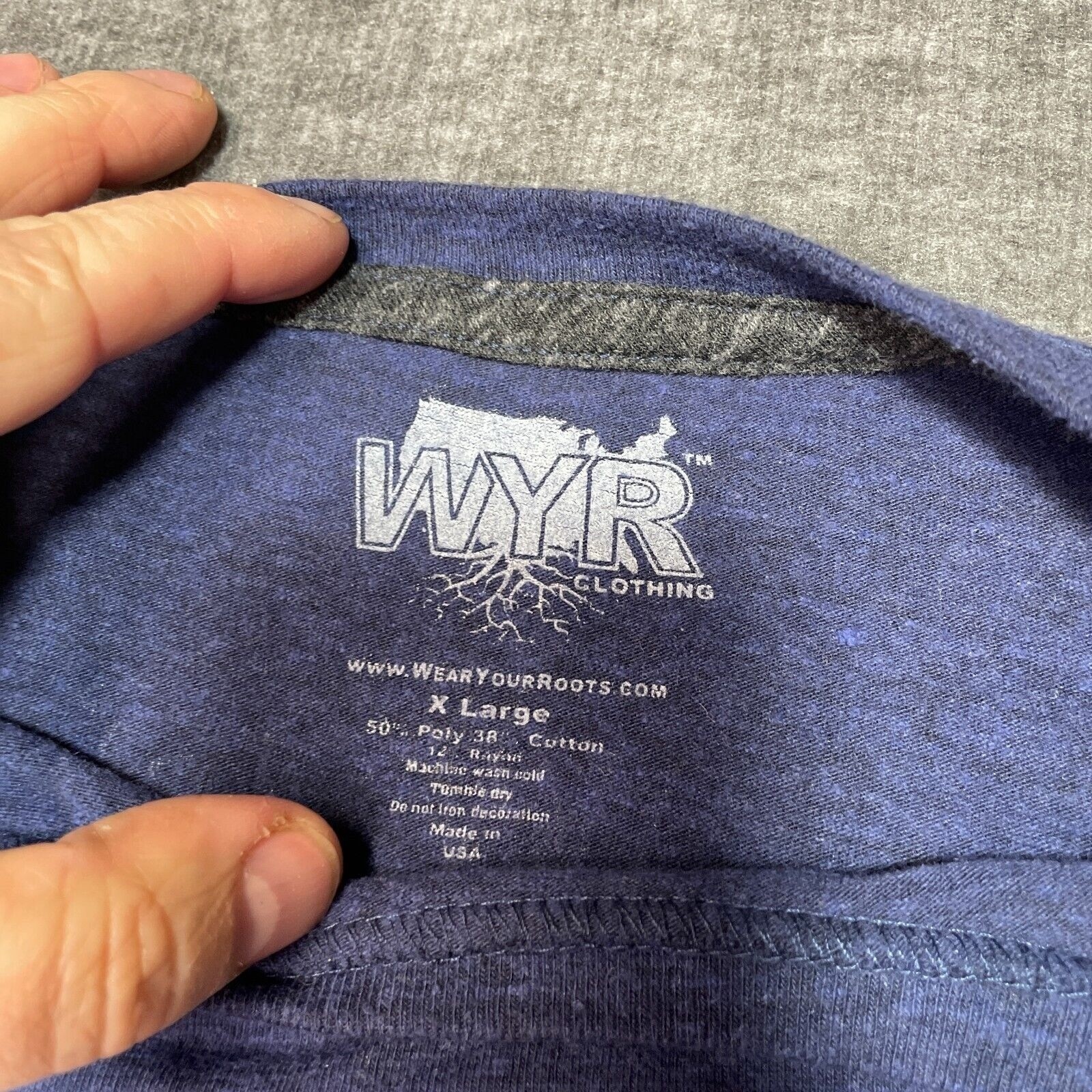 Wear Your Roots Shirt Montana State Clothing Size XL Long Sleeve Hiking Camping gallery