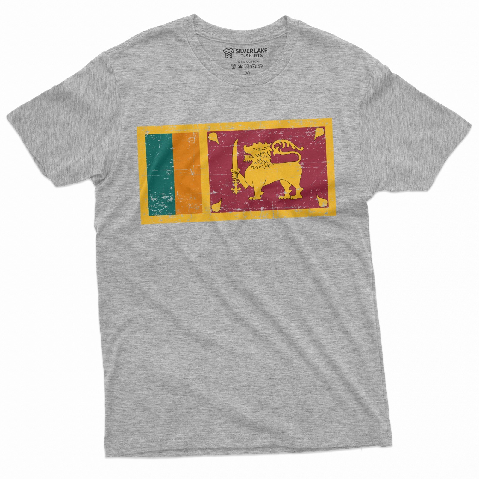 Sri Lanka Flag T-shirt Sri Lanka Coat of Arms nationality Patriotic Unisex Shirt gallery