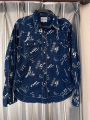 Studio D’Artisan L Allover Pattern Shirt Men JPN Exclusive Rare Denim Craft Mode