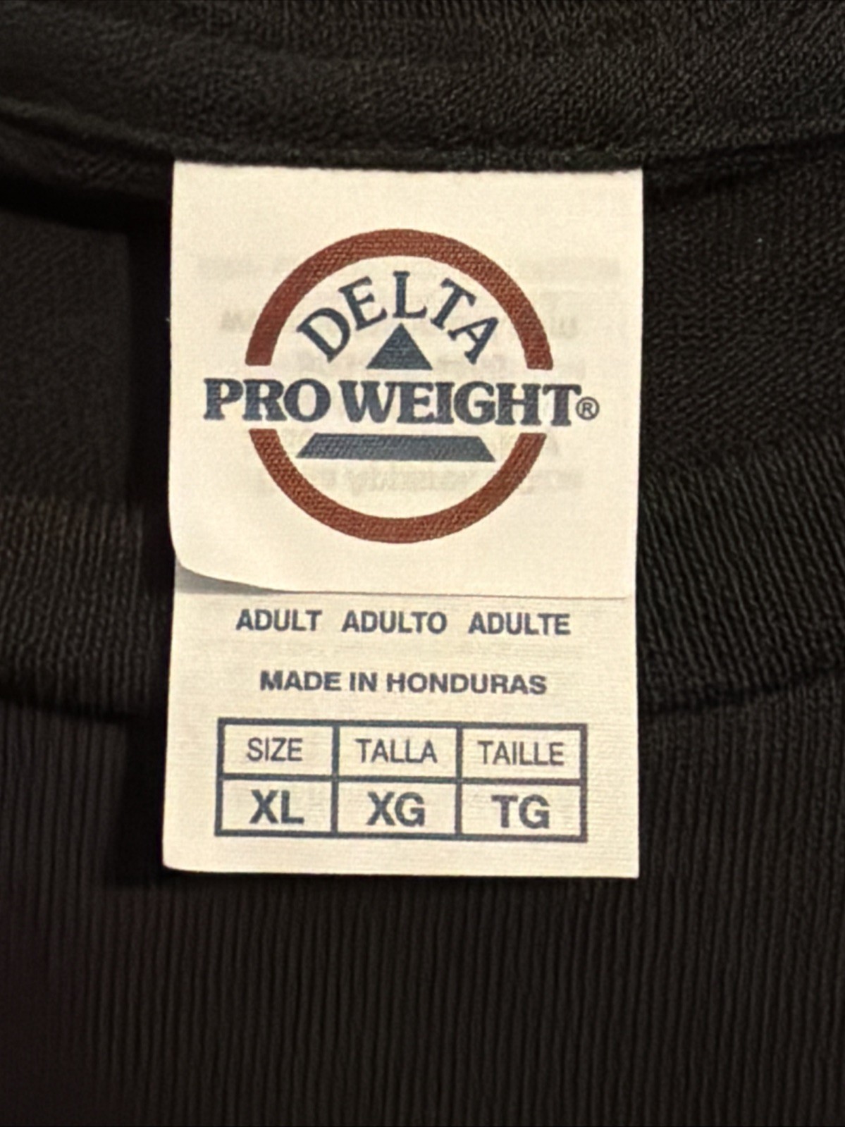 Delta Pro Weight Thin Blue Line Back The Blue Black T-Shirt Unisex Size XL New. gallery