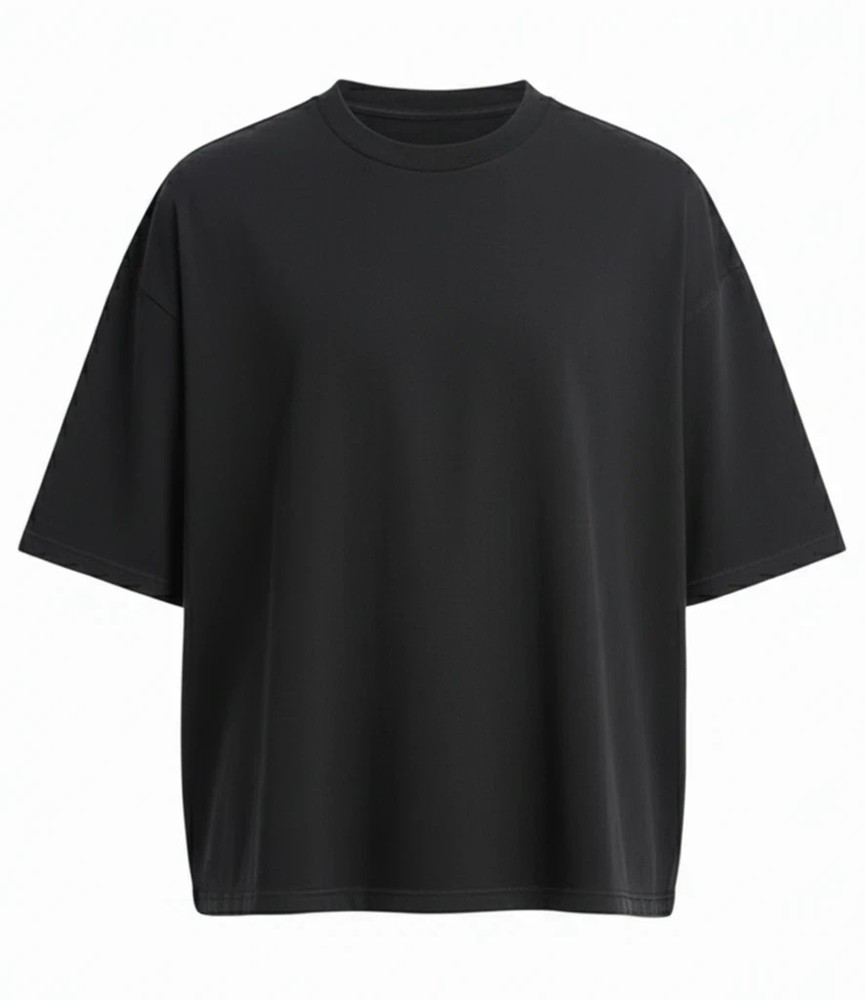 Cotton Boxy Cropped Fit T-Shirt AWDis Short Sleeve Crew Neck Tee