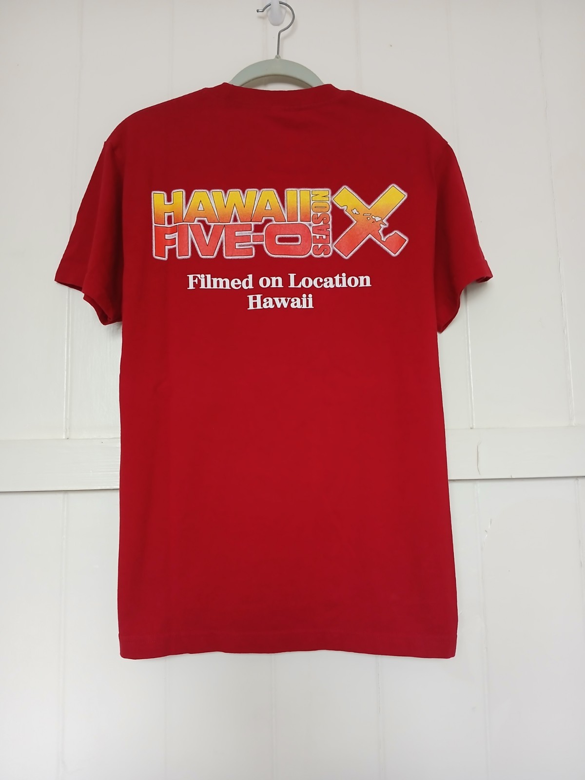 Hawaii Five-O Film Crew Season 10 Graphic T Shirt Men's Medium Red Short Sleeve gallery