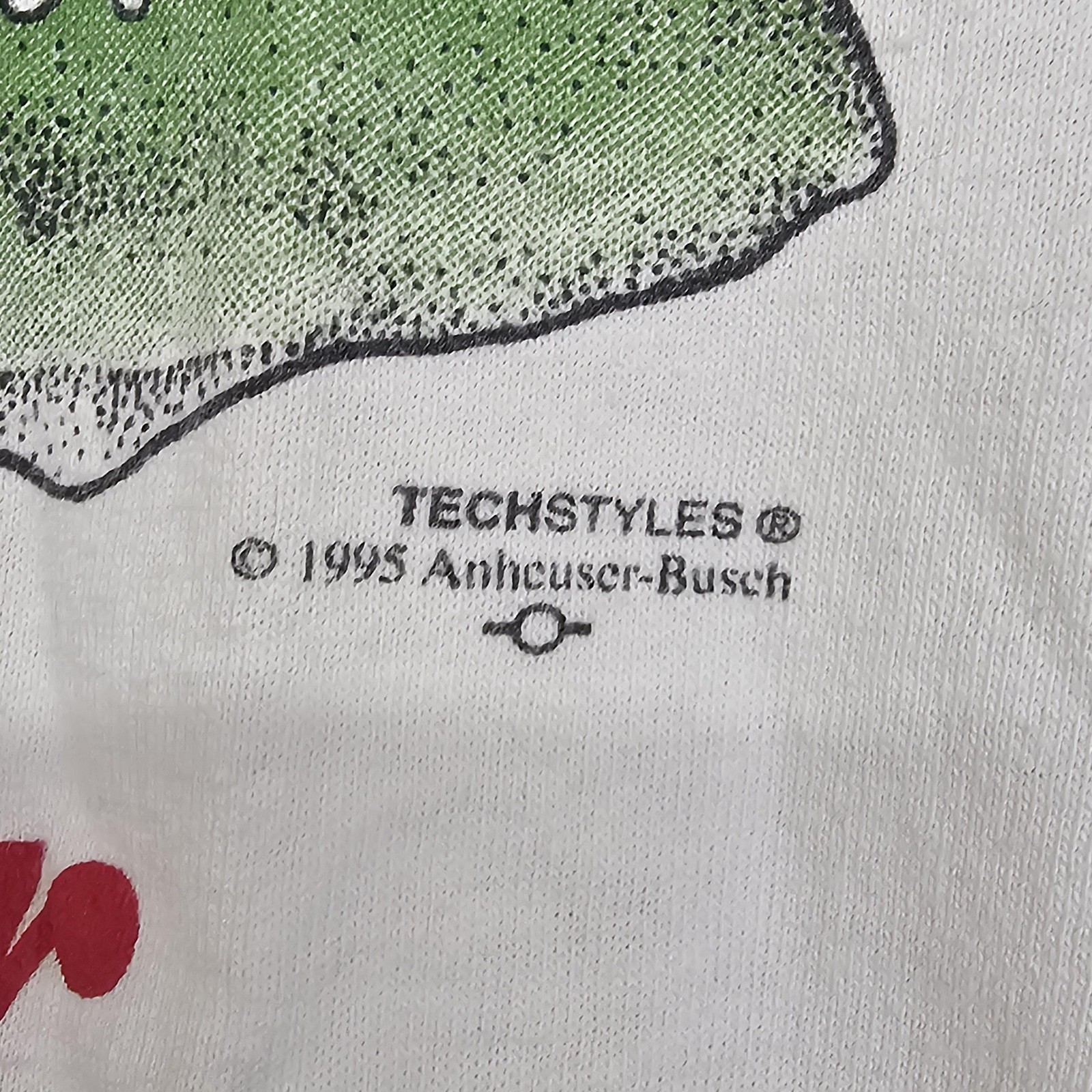 Vintage Budweiser Frogs Shirt Mens Medium White Graphic Beer Promo 1990s gallery