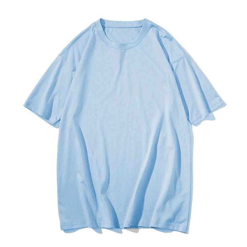 New Universal Men's Polyester Fiber Plain Crew Neck Short Sleeves T-Shirt M-3XL gallery
