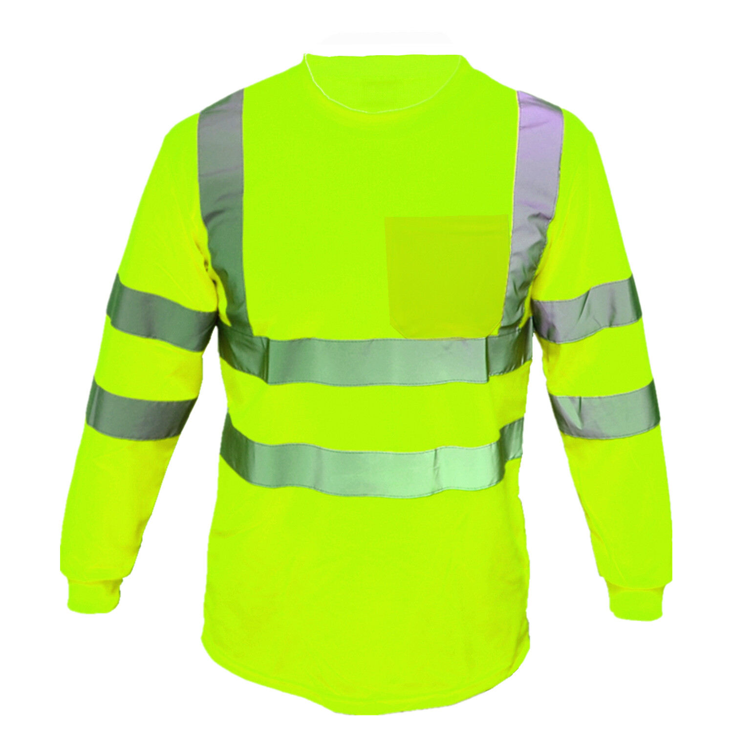 Hi Vis ANSI Class 3 Reflective Safety Lime Long Sleeve T Shirts High Visibility gallery