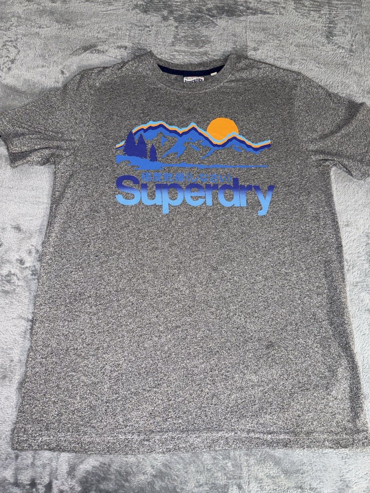 Superdry Mens Great Outdoors Logo T-Shirt Size Medium Gray Short Sleeve gallery