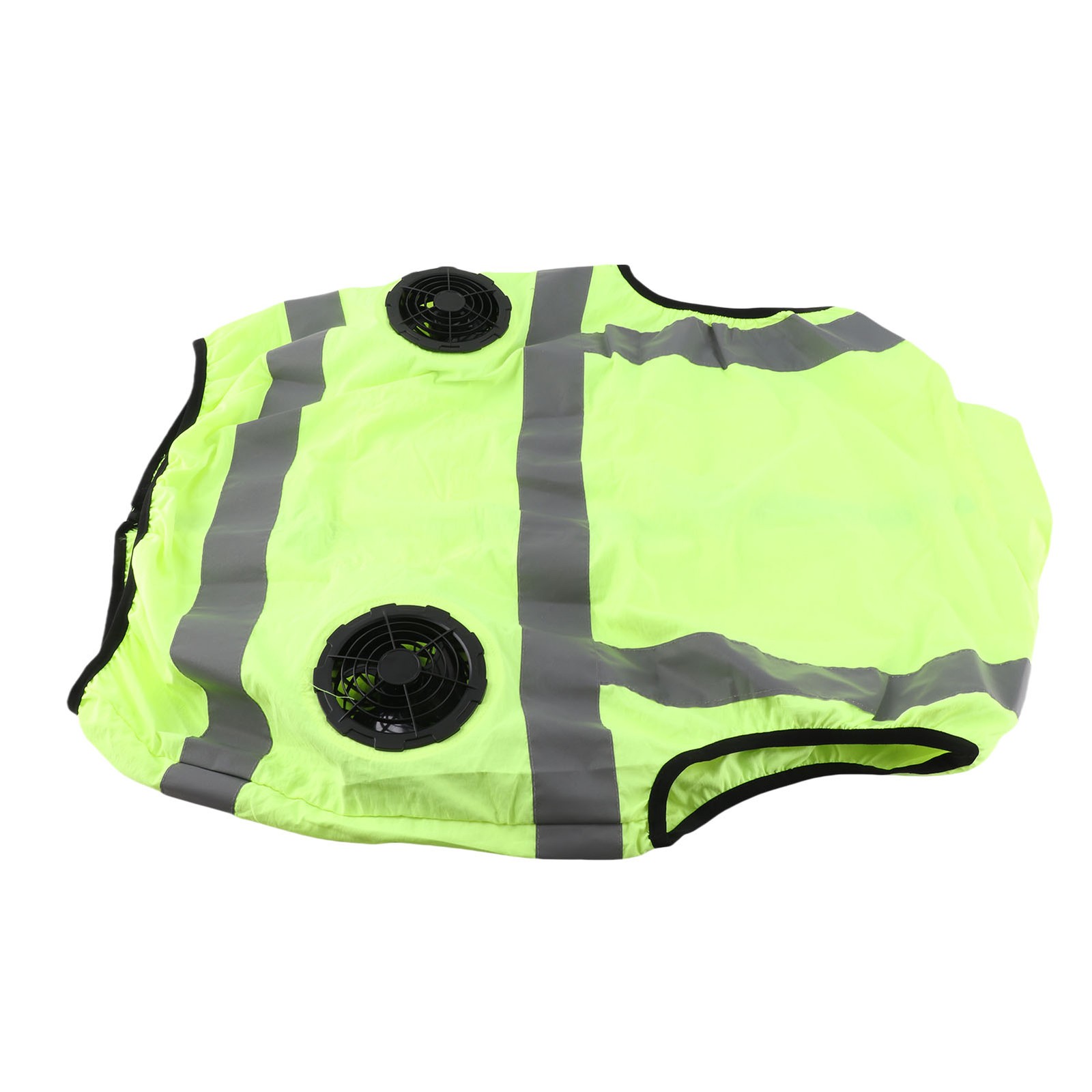 Cool Vest Summer Cooling Fan Waistcoat Air Conditioned Reflective Stripe gallery