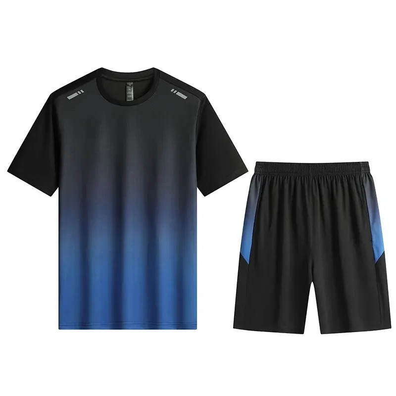 2025 Summer New Men's Set Casual T-shirt Short Sleeve Shorts Sports and Leisure gallery