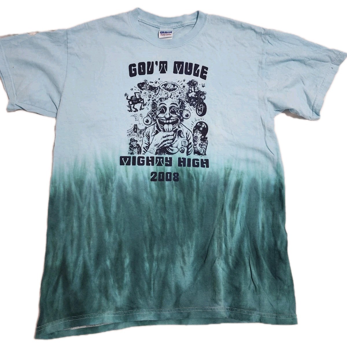 2008 Gov't Mule MIGHTY HIGH Band Music Concert Tour T-Shirt Tie Dye Dead Rock M gallery