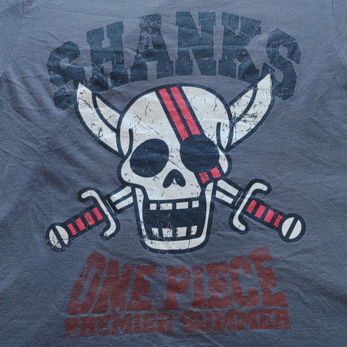 One Piece Shanks T-Shirt USJ Universal Studios Japan Double Sided Anime Tee Rare gallery