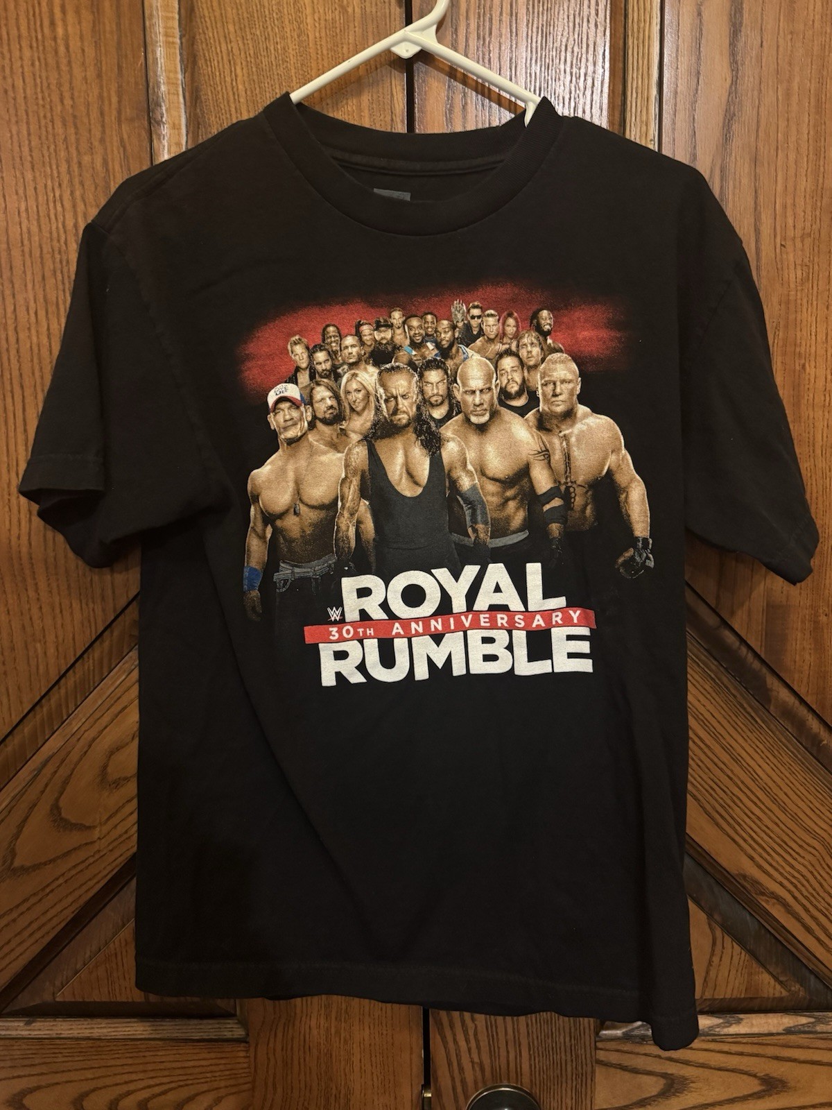 Royal Rumble T-shirt Adult Size M Black Short Sleeve Mens 30th Anniversary 2017 gallery