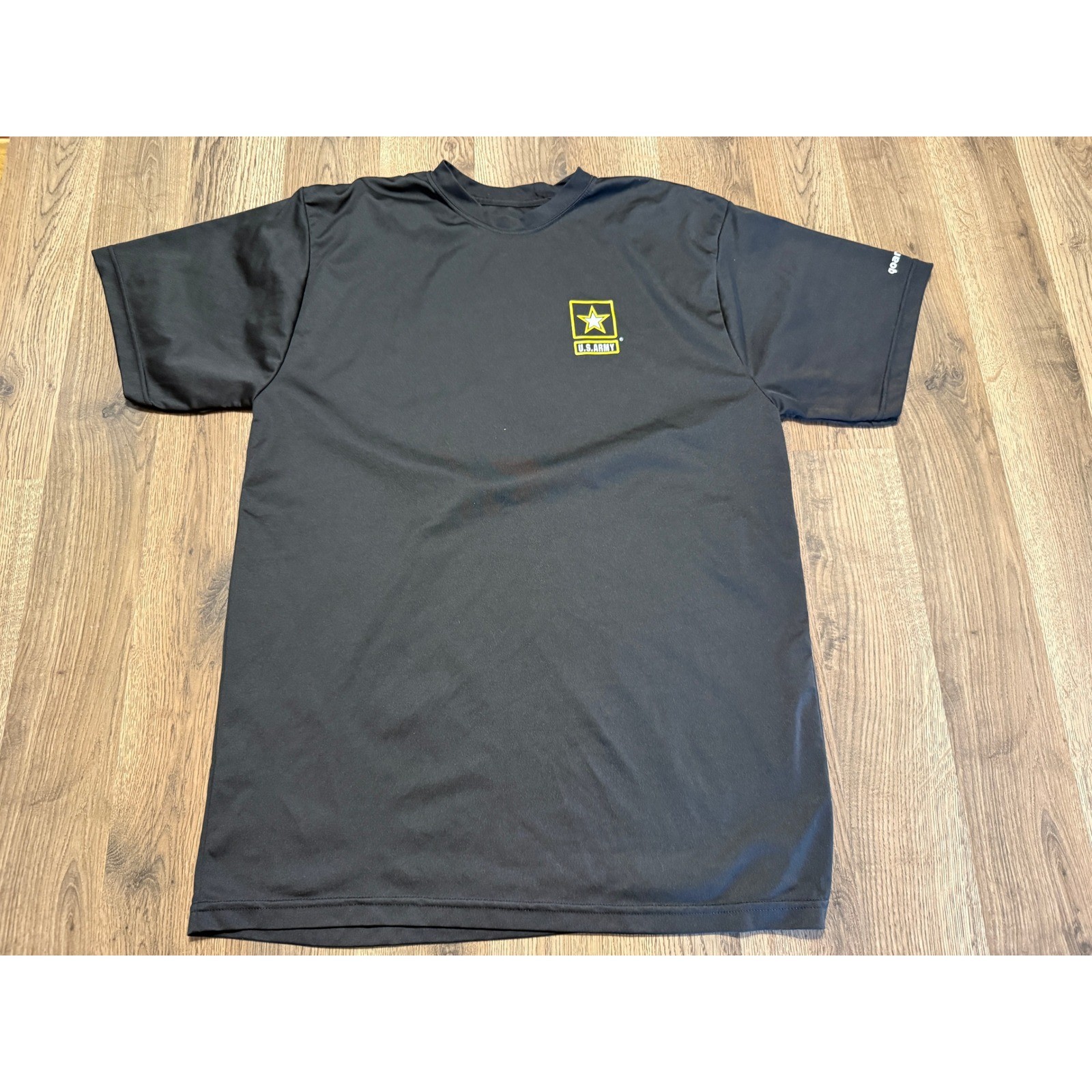 US Army Physical Fitness Uniform APFU T-Shirt Mens Medium Black Moisture Wicking gallery