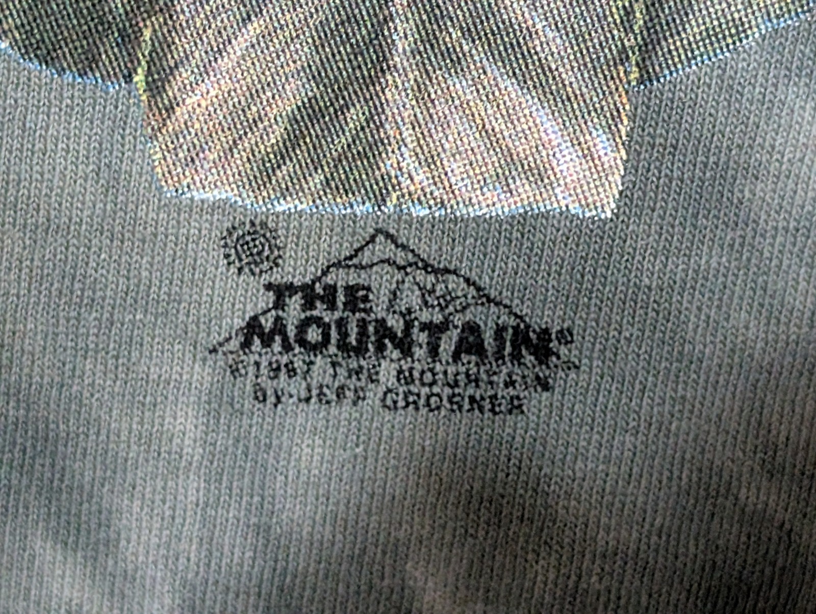The Mountain Mens T-shirt Green "Peace Pipes" Retired Logo 2XL 6144 gallery