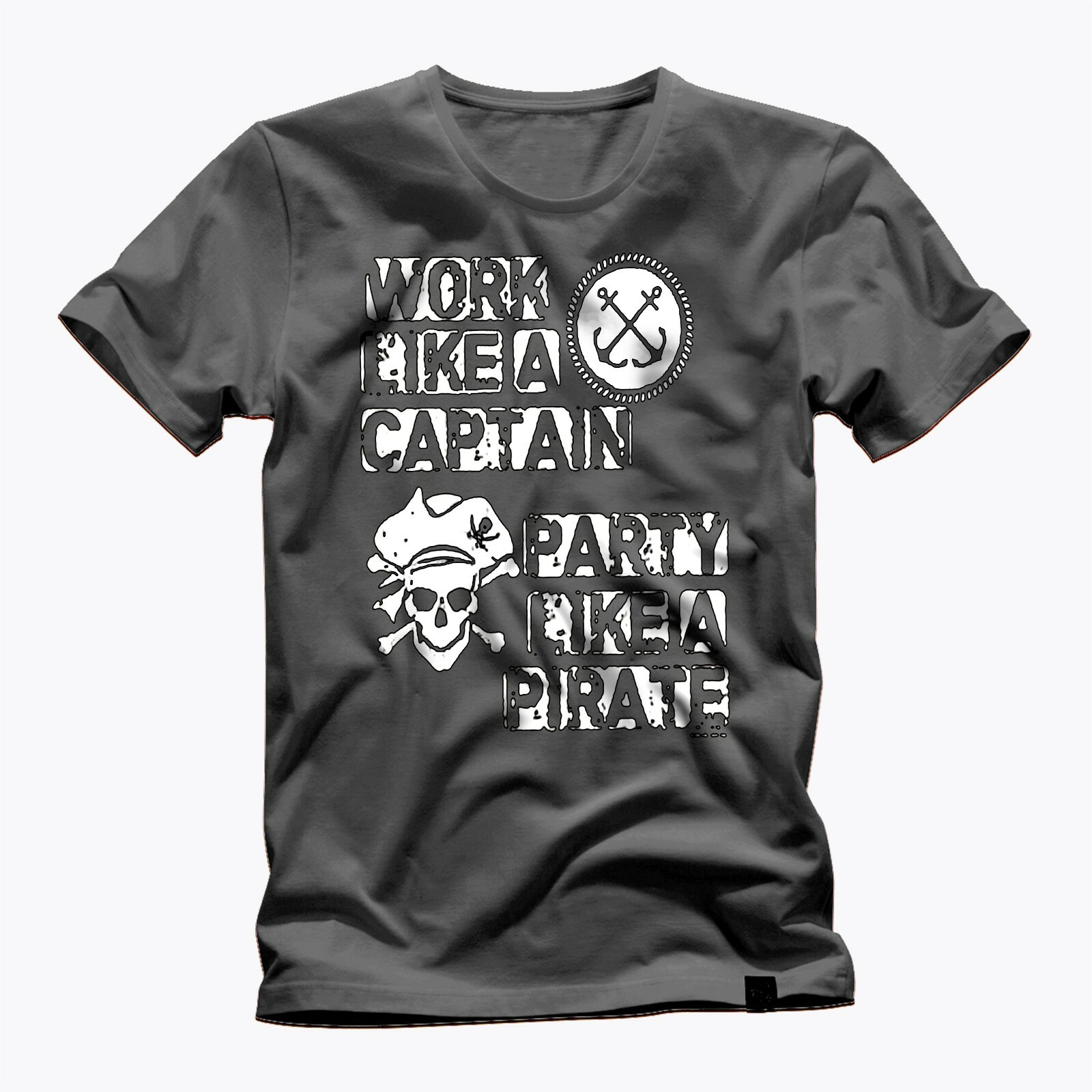 WORK LIKE A CAPTAIN PARTY LIKE A PIRATE FUN GRAPHIC Short-Sleeve Unisex T-Shirt gallery