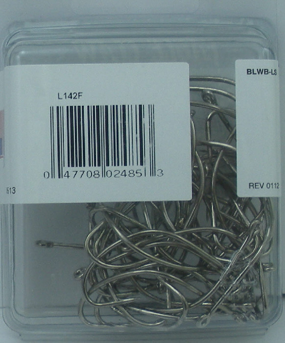 Eagle Claw L142F-2/0 Kahle Hooks Nickel Size 2/0 40CT