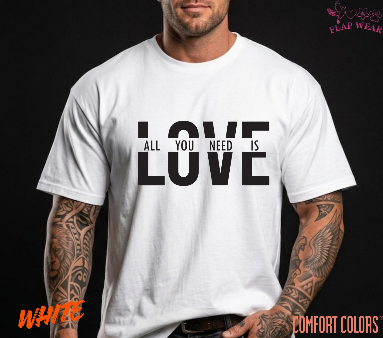 Unisex All You Need Is Love T shirt Men T shirt Women valanity day Romantic gallery