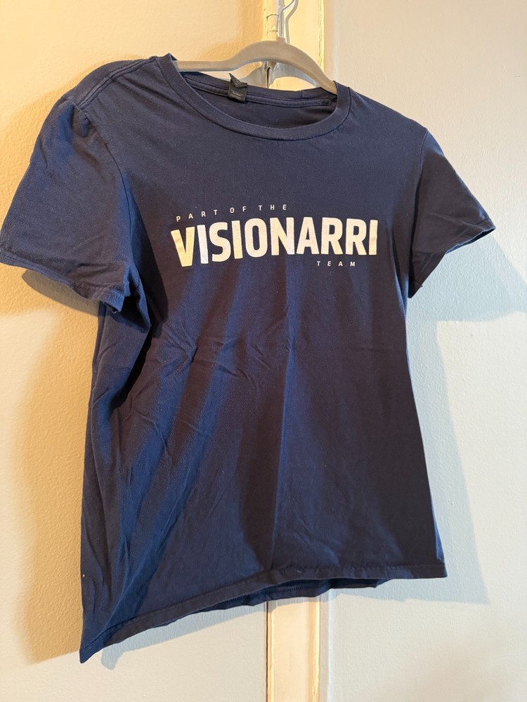 ARRI Anvil Lightweight Blue VISIONARRI Team 100% Cotton T-Shirt Small