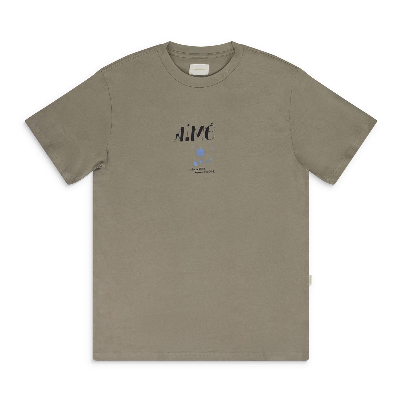 AIME LEON DORE Green Ink Logo T-Shirt SIZE L $85