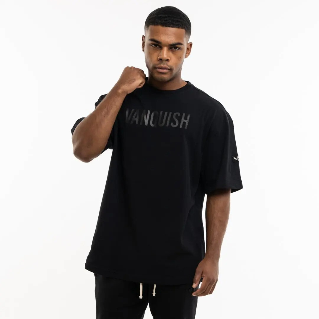 Men's Cotton Round Neck Oversized Gym T-shirt Loose Fit And Comfortable Clothing gallery