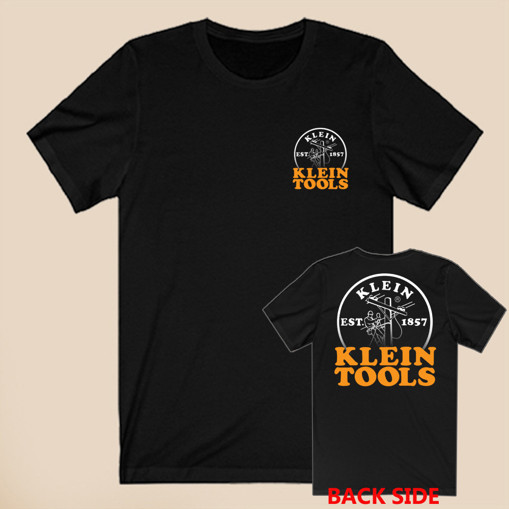 Klein Tools Est. 1857 Logo Men’s Black T-Shirt Size S to 5XL