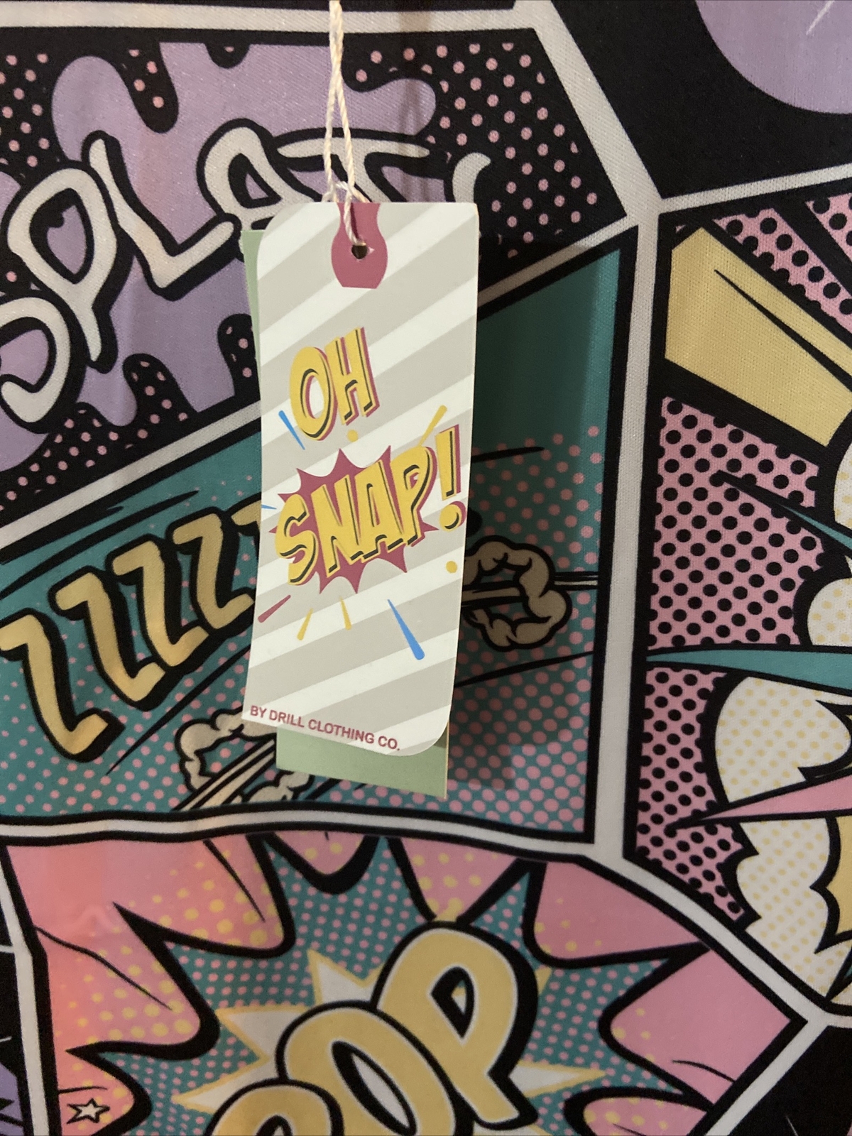 Oh Snap! Drill Clothing Co. Comic Book T-Shirt Size Medium gallery