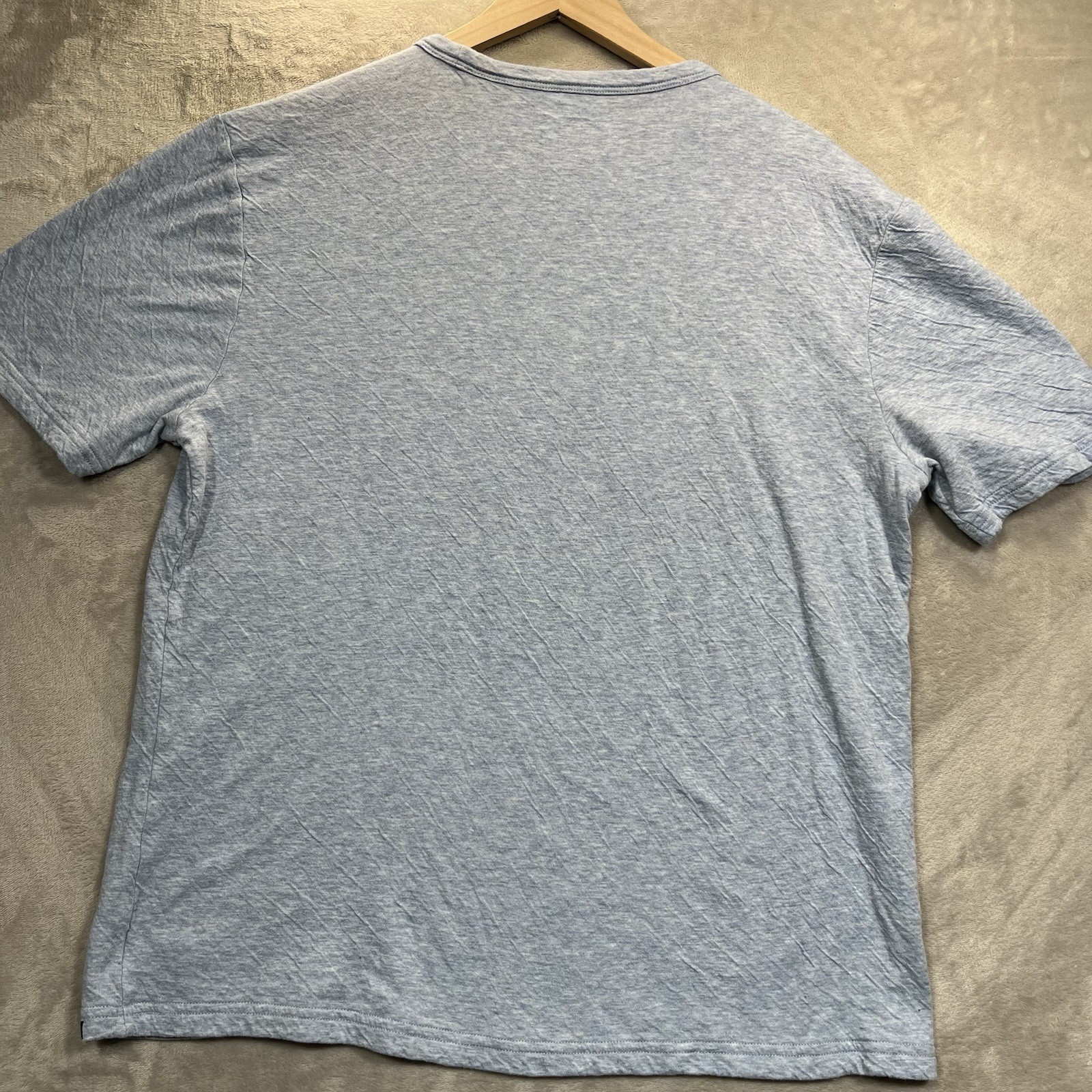 Faherty Shirt Mens XL Blue Cloud Cotton Pima Modal Heather Crewneck T-Shirt gallery