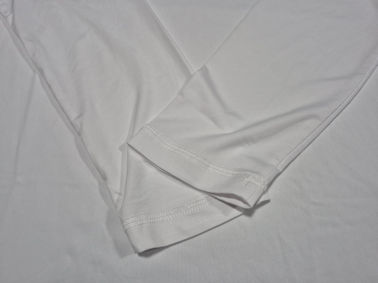 Hurley Mens Double Palm LS Polyester Summer Sunshirt White SZ Medium gallery