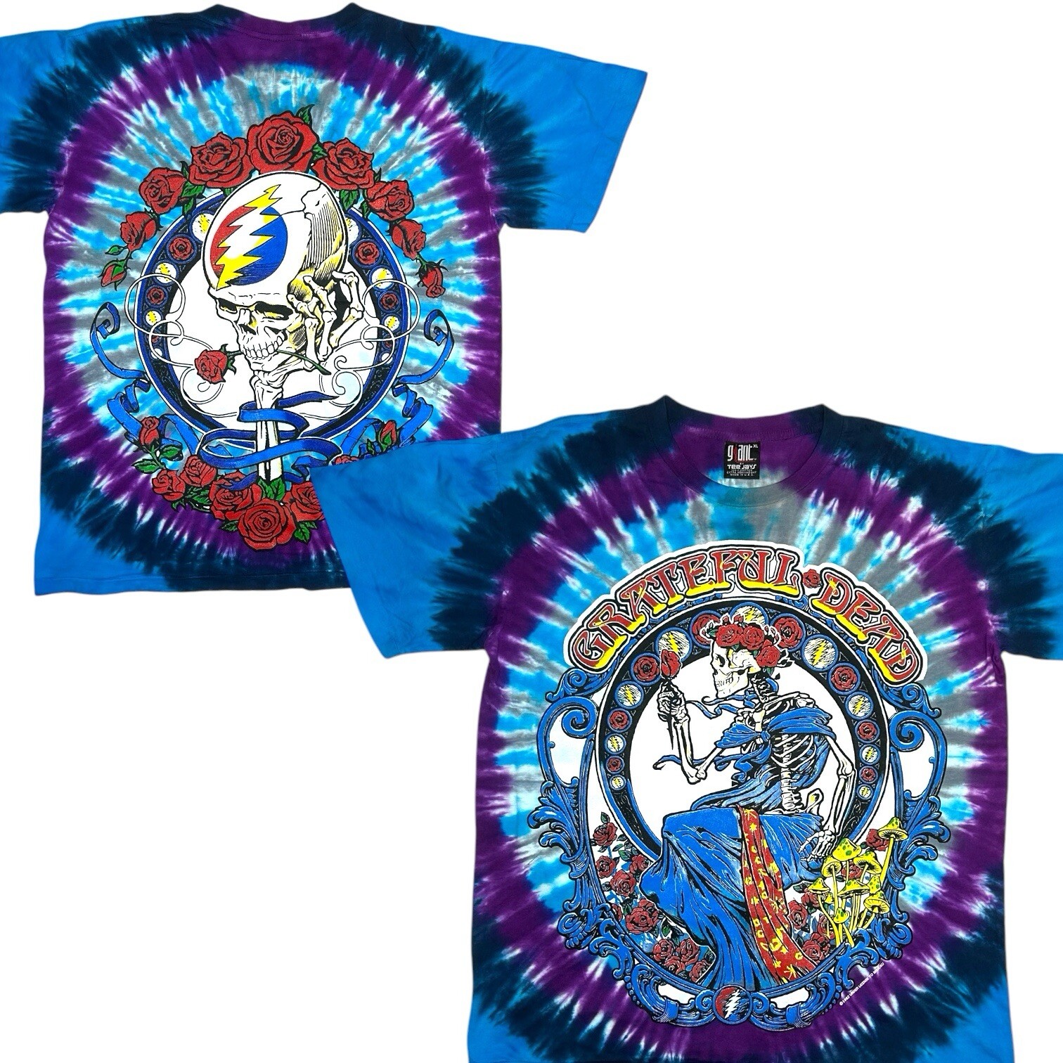Grateful Dead Modern AOP Single Stitch Double Sided Tie Dye Mens shirt XL gallery