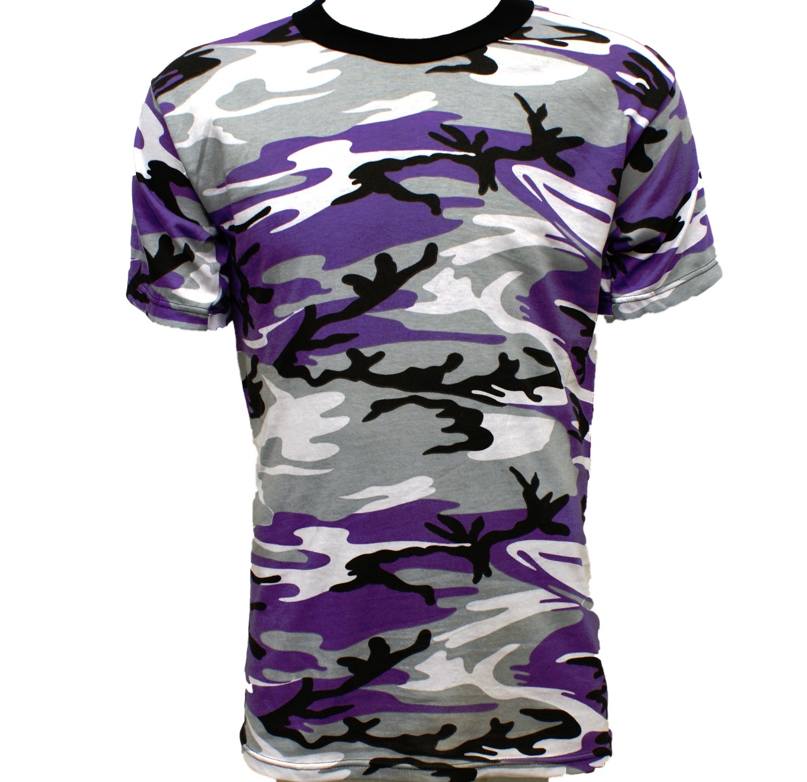 Army T Shirt US Combat Military Short Sleeve Camo Olive Urban Navy Desert Cotton gallery
