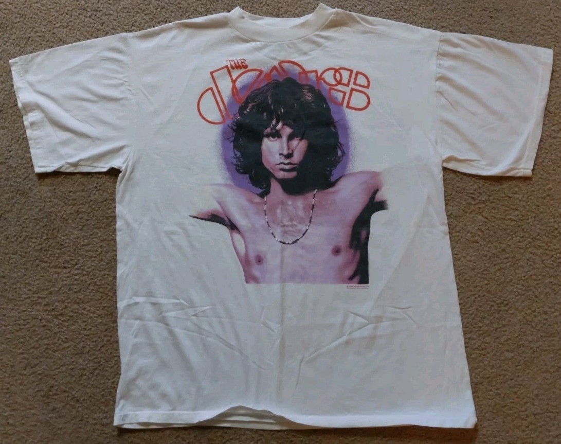 The Doors Jim Morrison 1990 Doors Music Co. Winterland T-Shirt (XL) EX Vintage gallery