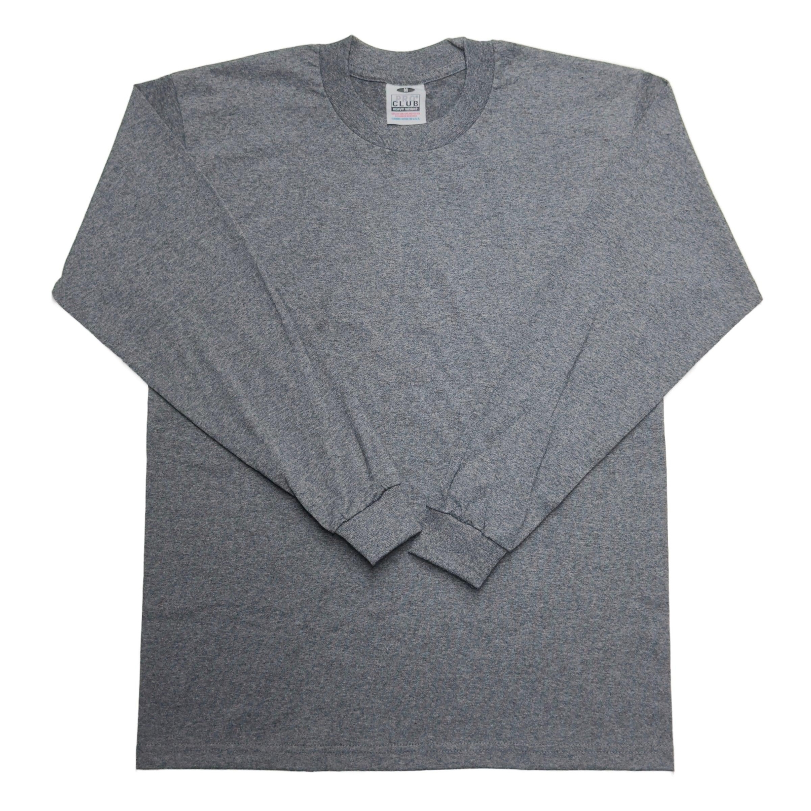 Pro Club Men's Heavyweight Cotton Long Sleeve Crew Neck T-Shirt gallery