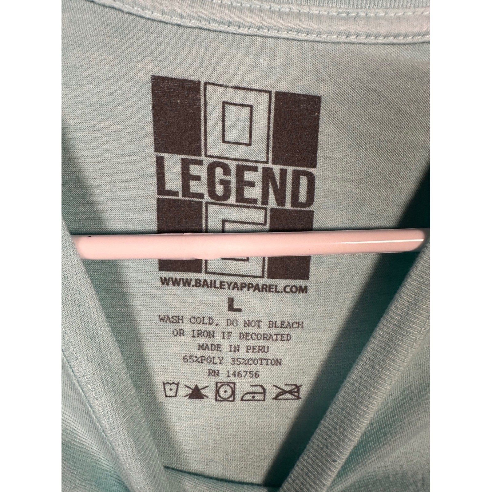 Legend Comic Bear Graphic Long Sleeve T Shirt Mens Size L, Blue Novelty gallery