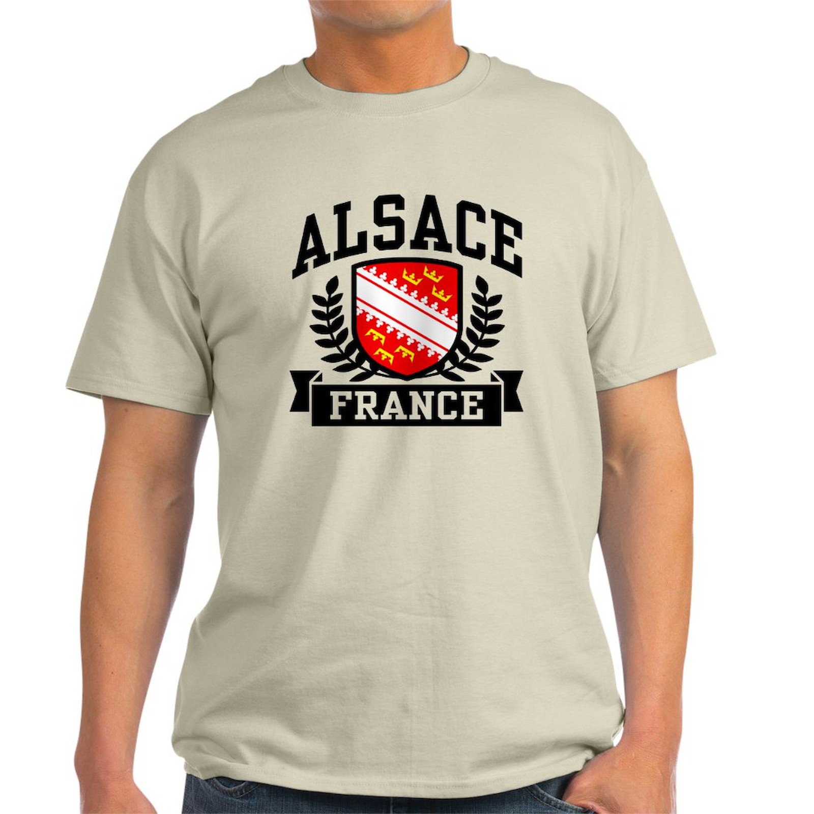 CafePress Alsace France Light T Shirt 100% Cotton T-Shirt (565614507)