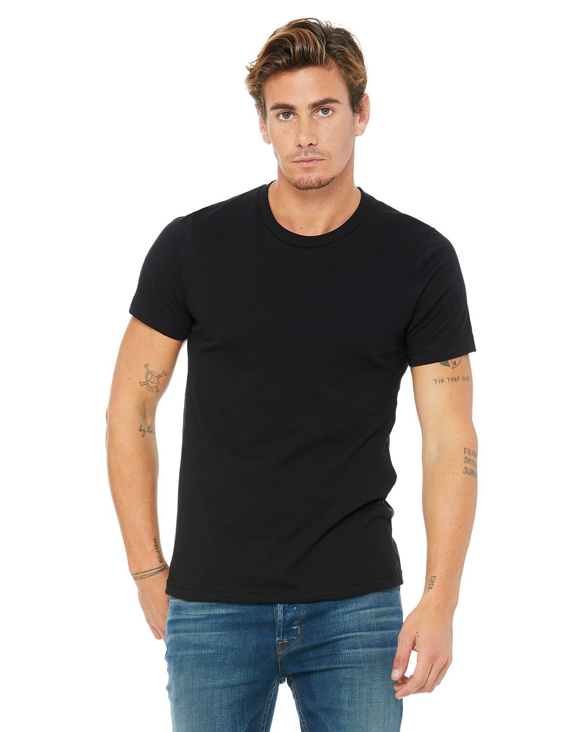 Bella + Canvas 3001C 4XL Black Cotton Jersey Tee Unisex Tshirt For Men and Women gallery