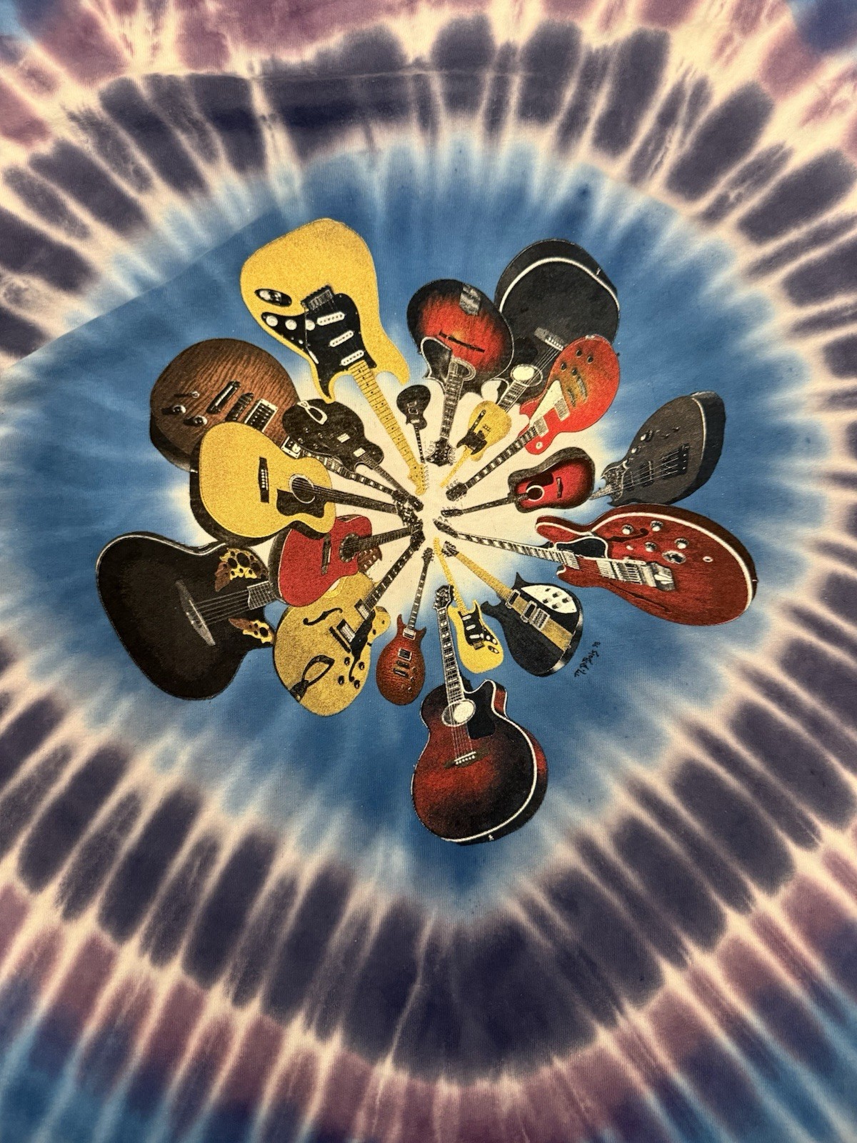 Vintage 1998 Woodstock Tie Dye T Shirt XL Sundog DuBois Double Sided Festival XL gallery