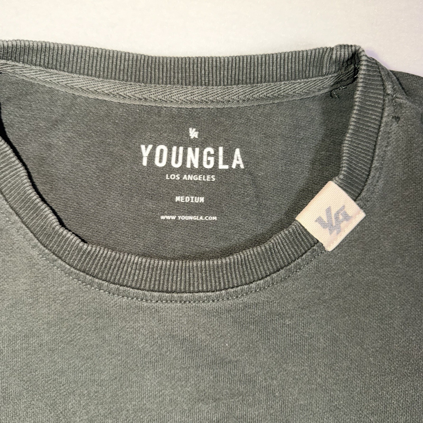 YoungLA T Shirt Mens Medium Green Graphic Logo Athletic Gym Streetwear Tee gallery