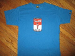 POP ART T SHIRT Dry Gin Camp bells London Soup can Beefeater Lois Knits SMALL