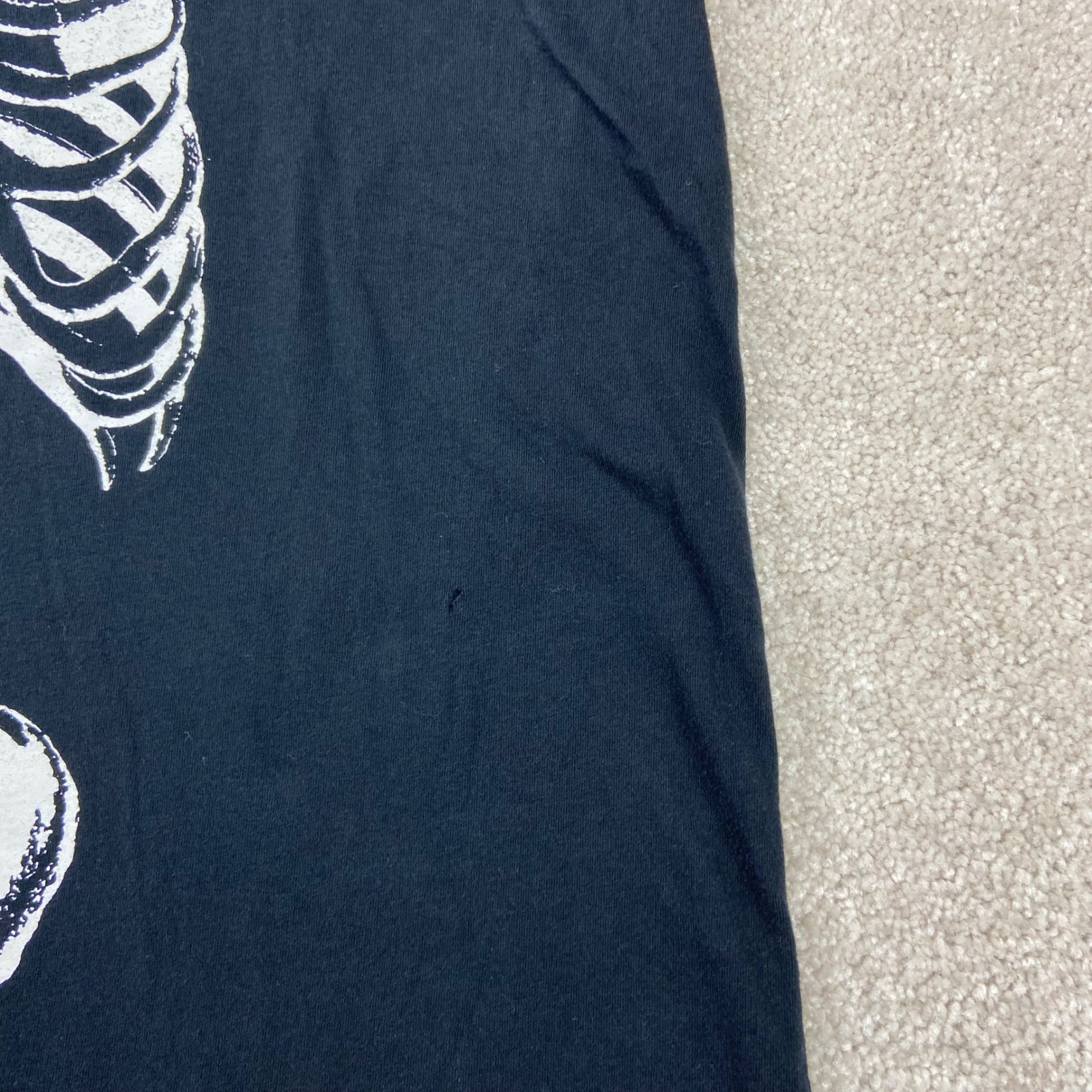 Playboi Carti Tour 2017 T-Shirt Men Large Black Skeleton Butterfly Graphic Tee gallery