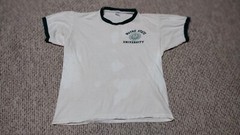 Vintage 70s 80s Wayne State University Michigan School T-Shirt Retro College
