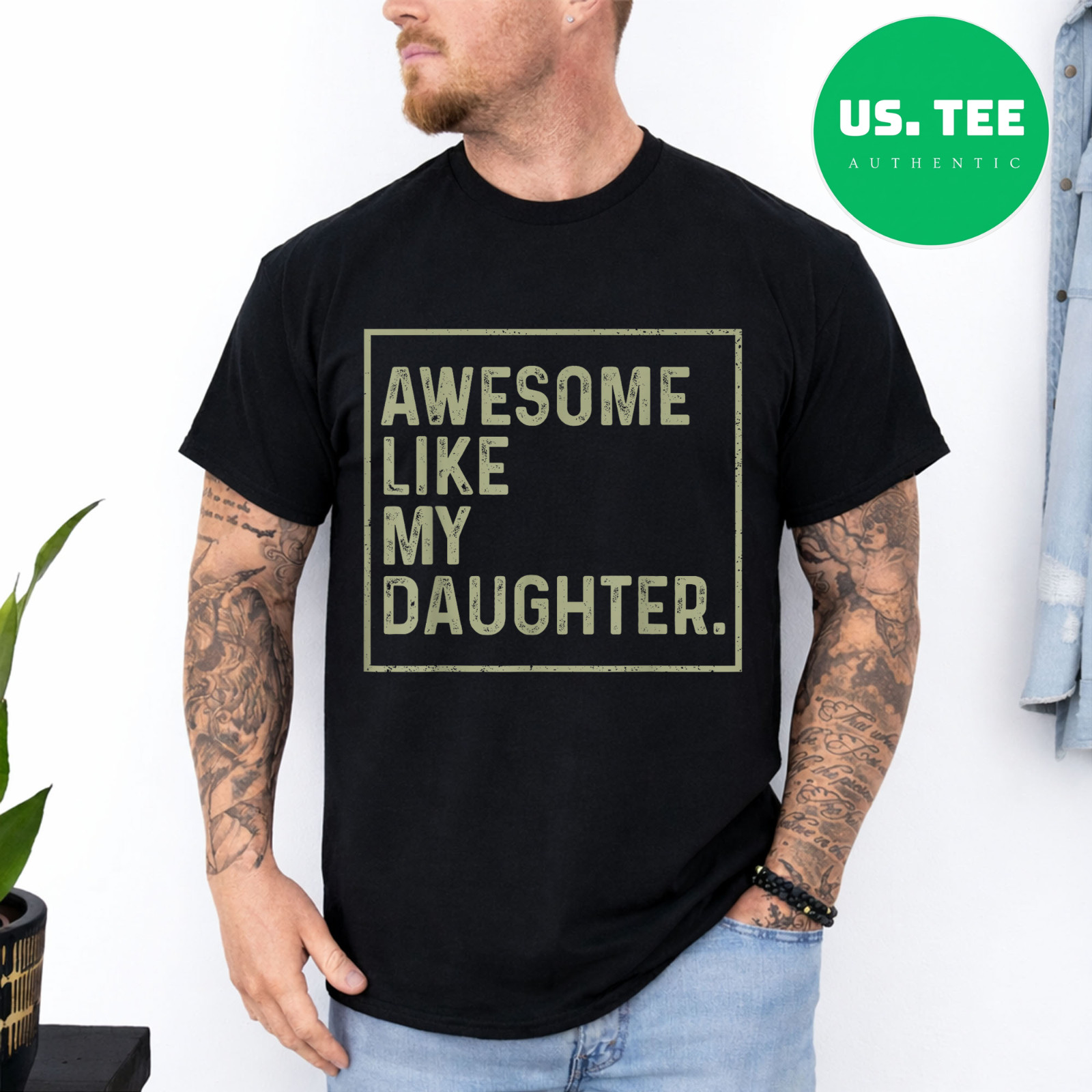 Awesome Like My Daughter Funny Girl Dad Daddy Fathers Day T-Shirt gallery