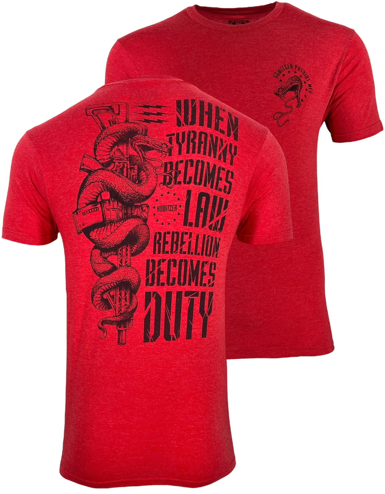 Howitzer Style Men’s T-Shirt Rebllion Military Grunt MFG