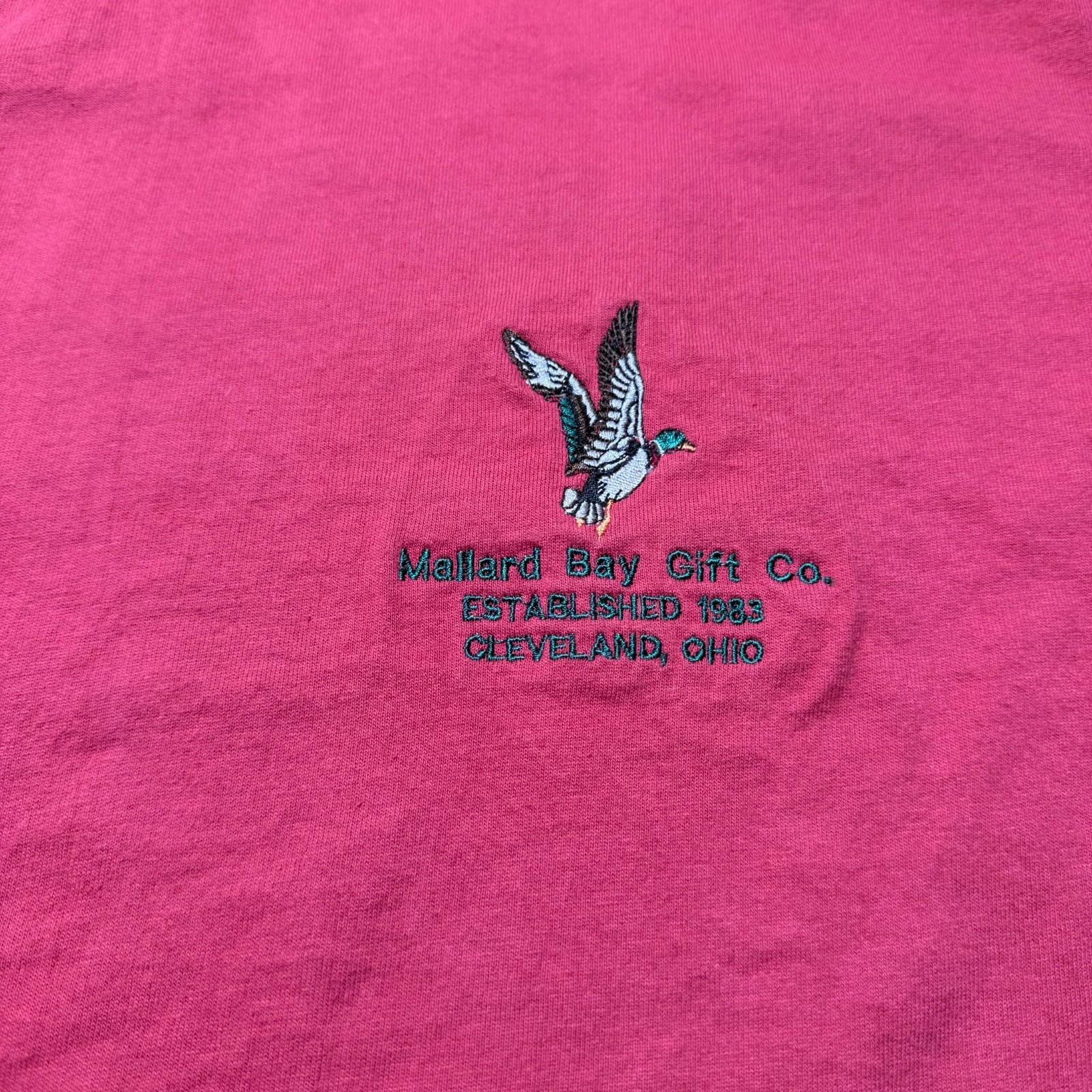 Vintage 90s Mallard Bay Gift Co Home Decor Gift Shop Embroidered Promo Shirt XXL gallery
