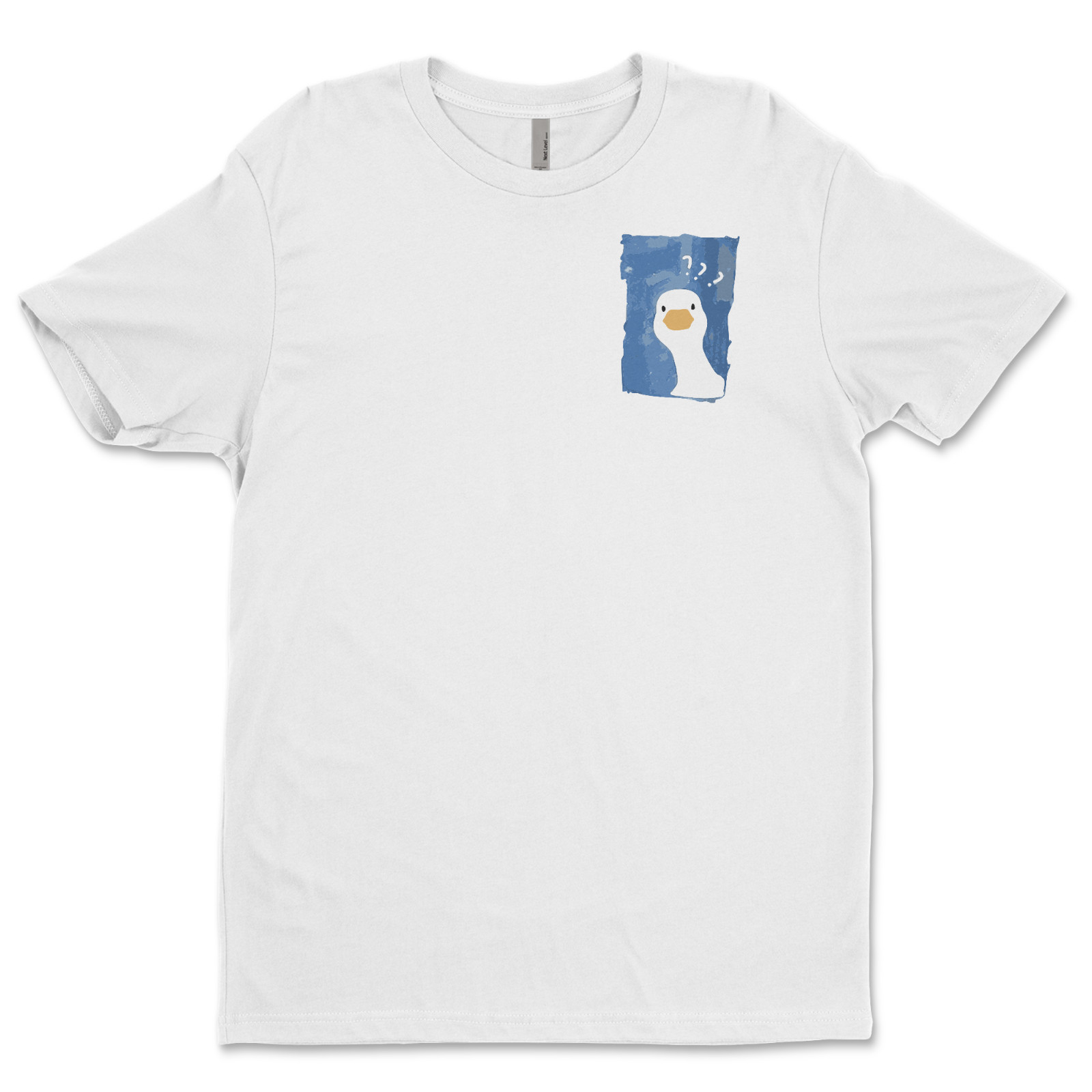 DTF Confused Duck/ Custom Unisex Soft Style T-Shirts, Next Level- Cotton gallery