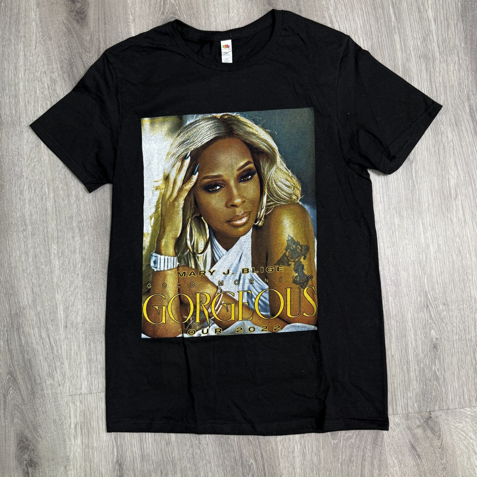 Mary J. Blige Good Morning Gorgeous Tour 2022 T-Shirt Medium Black Concert Tee